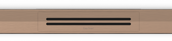 Easy Drain R-Line Clean Color Duschrinne 70cm Brushed Red Gold