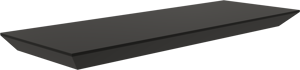 Balmani Mitra Wandregal, schwarz matt, 40 x 16 cm