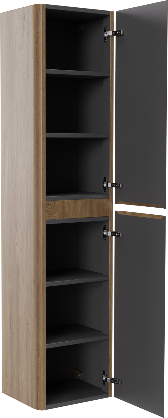 Storke Soft colonne salle de bains suspendu chêne brut 40 x 35 x 170 cm
