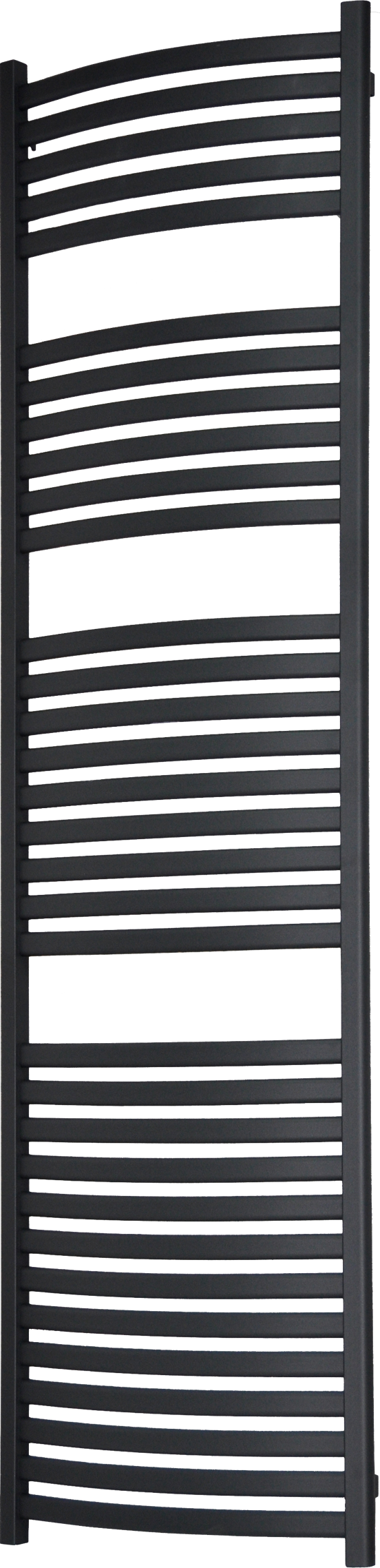 Vipera Kanza Rx sèche-serviettes simple 50 x 180 cm chauffage électrique gris anthracite raccordement latéral 781W, résistance incluse