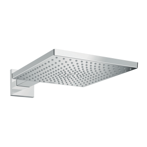 Hansgrohe Raindance E 300 vierkante regendouchekop met muursteun 30 x 30 cm glanzend chroom