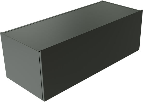 Balmani Studio hängender Bad-Unterschrank, 120 x 50 cm, schwarz matt, 2 Schubladen