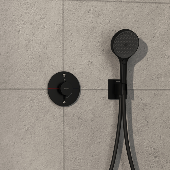 Hansgrohe Showerselect Comfort S Unterputz-Duschthermostat 2 Verbraucher Schwarz matt