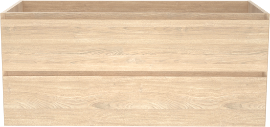Balmani Mitra meuble sous-vasque suspendu 120 x 55 cm plaqué chêne naturel 2 tiroirs