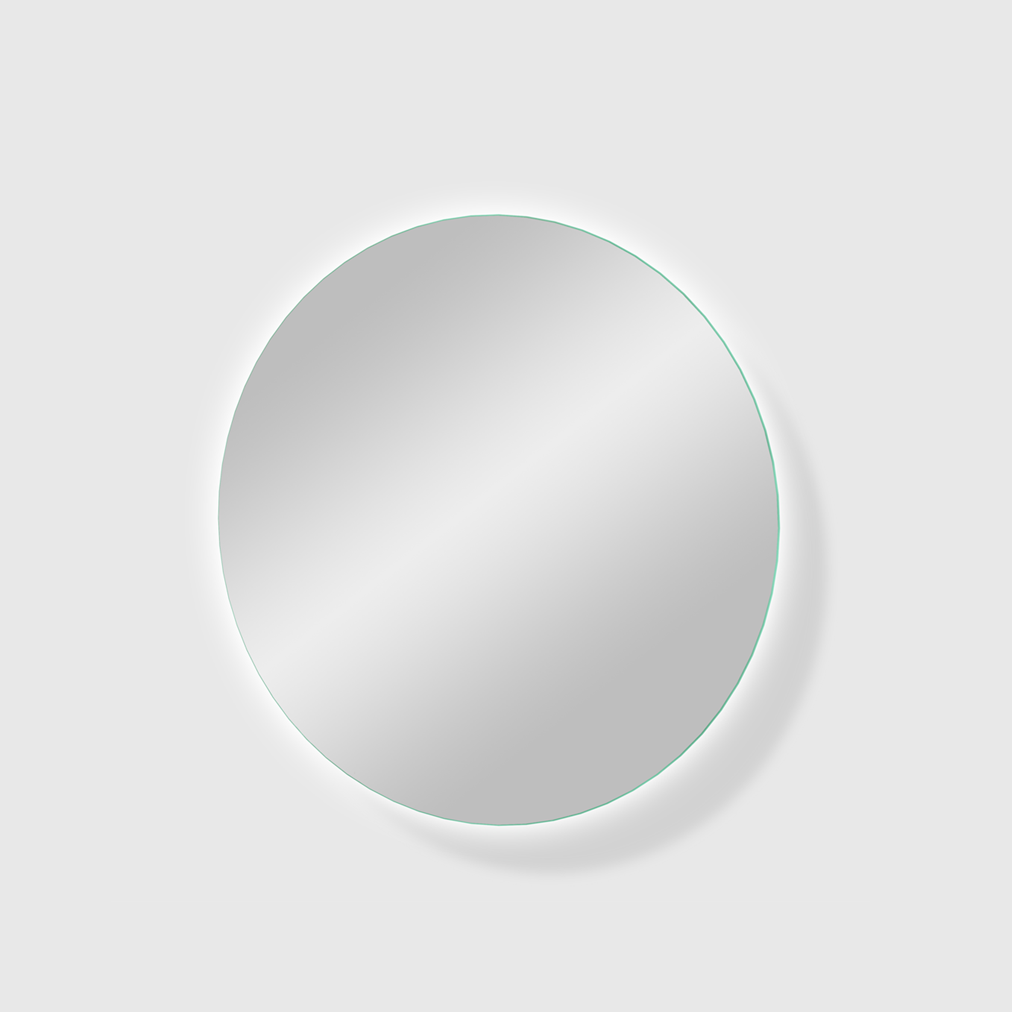 Storke Disc rond badkamerspiegel Ø 60 cm met spiegelverlichting