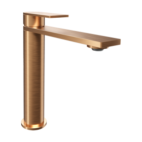 Blaufoss Fenix verhoogde wastafelkraan brushed rosegold