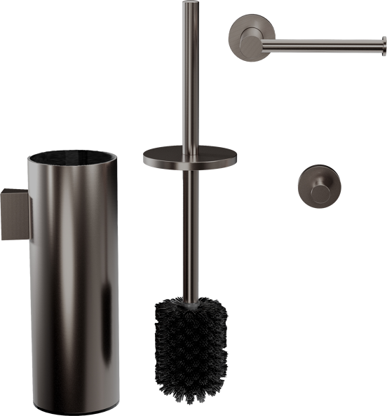 Blaufoss Harmony set d'accessoires de toilette Brushed GunMetal
