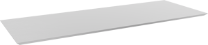 Balmani Eclips tablette simple ou double Solid Surface blanc mat 150 x 55 cm