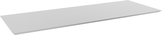 Balmani Eclips Einzel- oder Doppel Waschtischplatte matt weiße Solid Surface 150 x 55 cm
