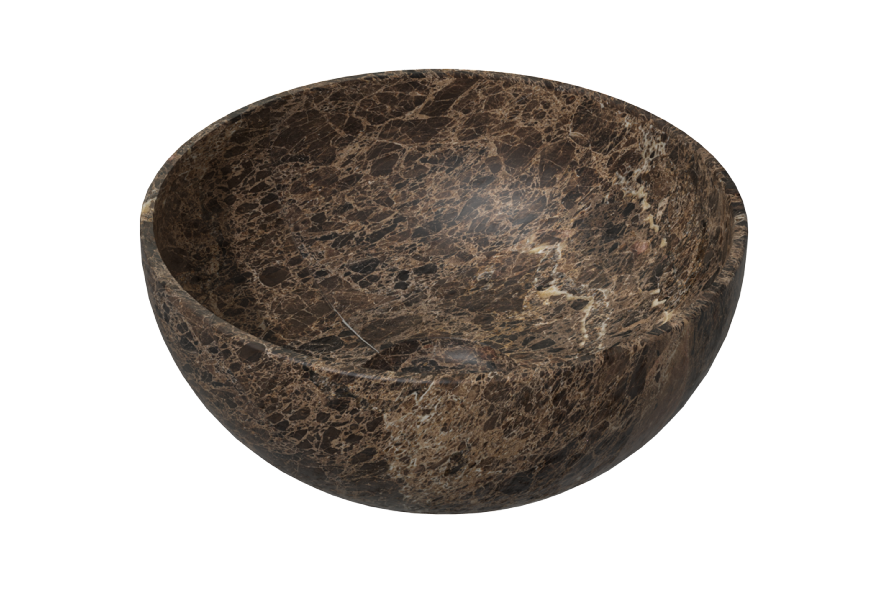 Balmani Bari XS waskom Dark Emperador marmer rond Ø 22 cm