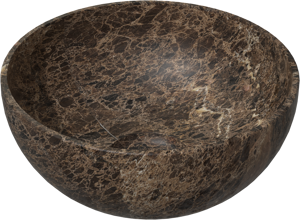 Balmani Bari XS waskom Dark Emperador marmer rond Ø 22 cm