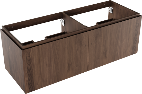 Balmani Eclips meuble sous-lavabo suspendu 150 x 55 cm Noyer américain 4 tiroirs