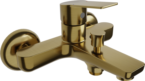 Linie Mila Badewannenarmatur: Brushed Gold