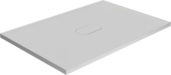 Balmani Artic receveur de douche 120 x 80 cm top solid blanc mat
