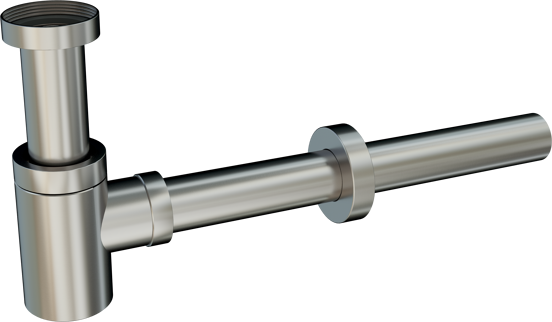 Santeg Styledrain MINI-X Ablauf für Handwaschbecken, CoolMetal gebürstet, 32 mm