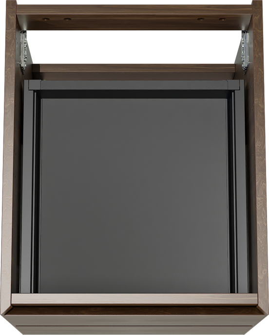Balmani Mitra meuble sous-lavabo suspendu 45 x 55 cm noyer américain 2 tiroirs