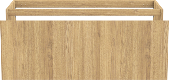 Balmani Idra meuble sous-vasque suspendu 120 x 55 cm plaqué chêne naturel 2 tiroirs