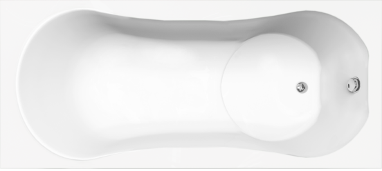 Luca Varess Trasime baignoire encastrable simple 180 x 80 cm acrylique blanc mat