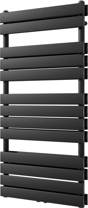 Vipera Vulcan doppel Handtuchheizkörper 60 x 123 cm elektrische Heizung schwarz matt Seiten- und Mittelanschluss 1.256W, inkl. Widerstand