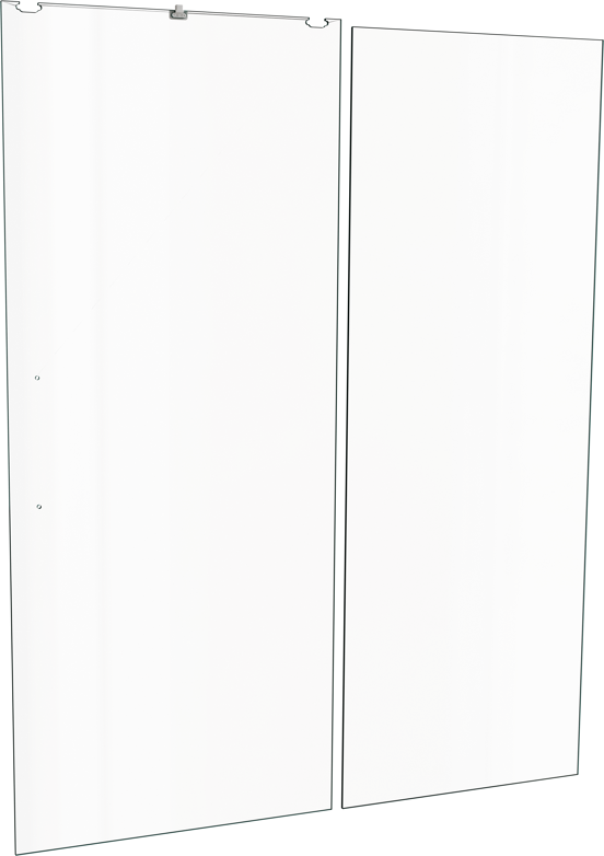Balmani Senses Design douche schuifdeur omkeerbaar 160 cm x 210 cm Helder glas