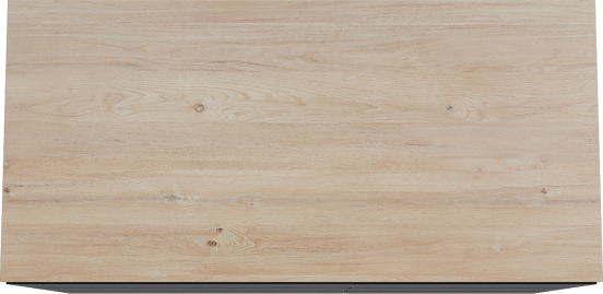 Storke Edge staand badkamermeubel 110 x 52 cm mat zwart met Panton enkel tablet in melamine ruwe eik