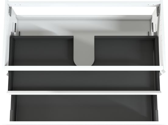 Balmani Idra zwevende wastafelonderkast 120 x 55 cm mat wit 2 lades