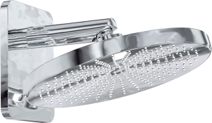 Blaufoss Onos 250 Tête de douche rond 25 cm avec bras de douche support mural chrome