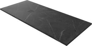 Luca Varess Suite douchebak 180 x 90 cm composietmarmer Marble Dark 