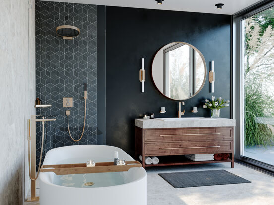 Hansgrohe Rainfinity 360 rond regendouchekop Ø 36 cm brushed bronze