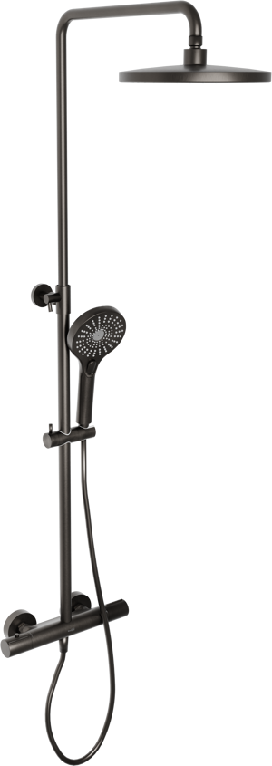 Blaufoss Onos 250 colonne de douche de pluie robinet thermostatique Brushed GunMetal