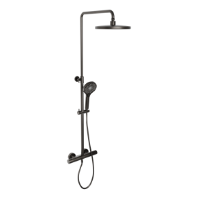 Blaufoss Onos 250 thermostatische kraan regendoucheset Brushed GunMetal