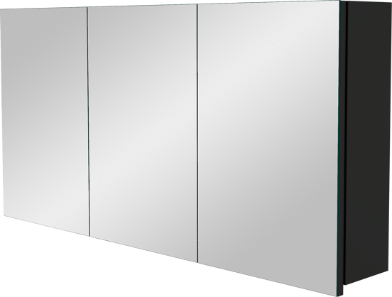 Storke Beta spiegelkast 120 x 60 cm mat zwart