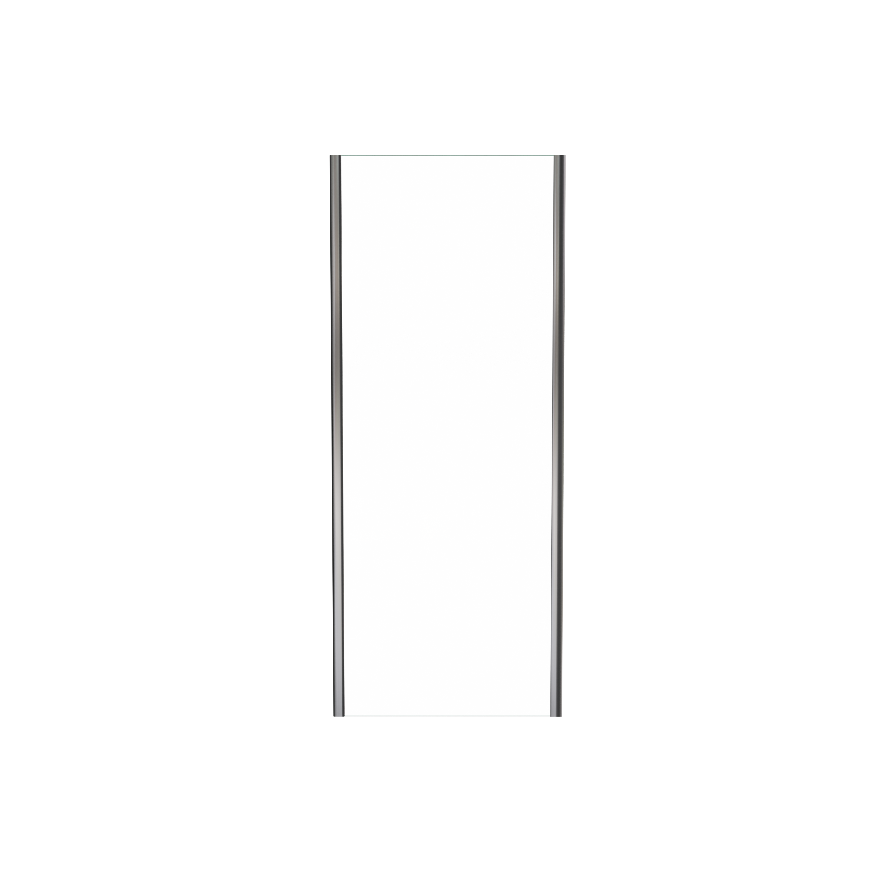 Linie Cadiz zijpaneel 80 cm helder glas glanzend chroom profiel