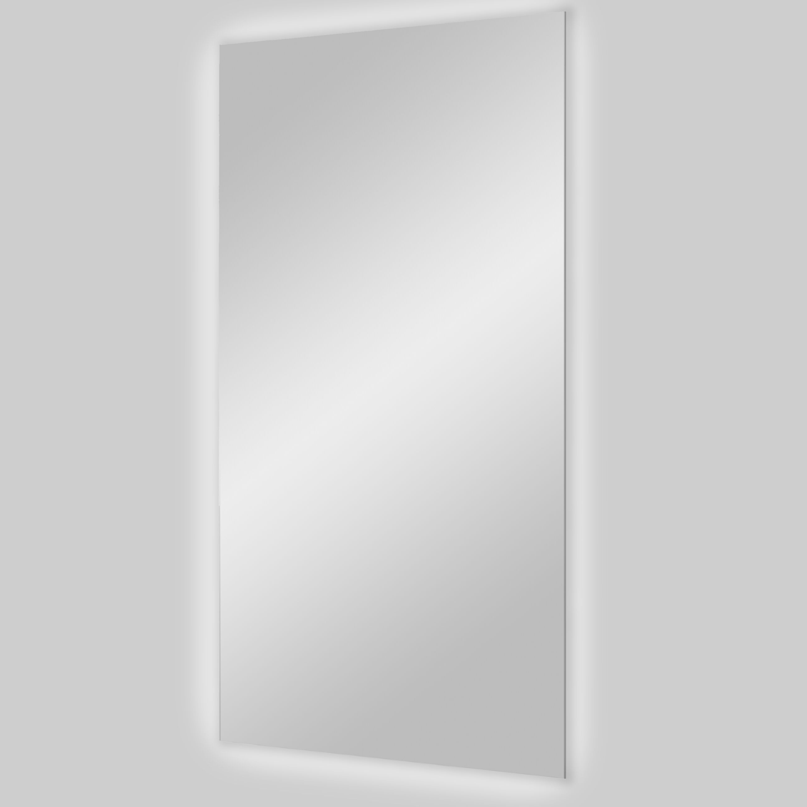 Balmani Giro rechthoekig badkamerspiegel 45 x 120 cm met spiegelverlichting en -verwarming