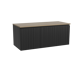 Storke Ribs badkamermeubel met Panton wastafelblad voor waskom(men)
