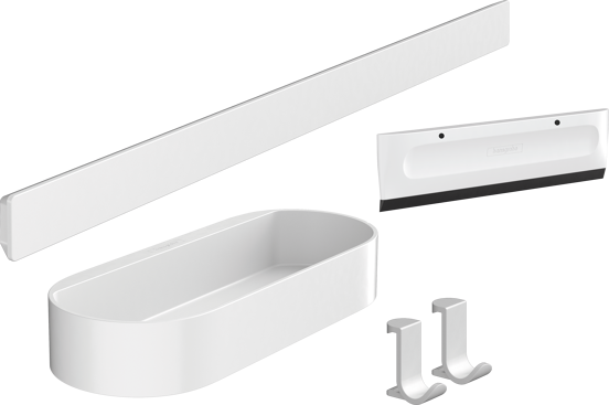 Hansgrohe WallStoris Dusch-Accessoires-Set weiß matt