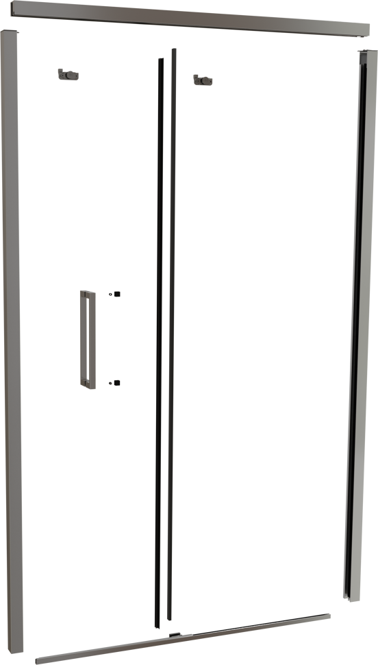 Balmani Senses Design 120 cm nis schuifdeur profielenset glanzend chroom