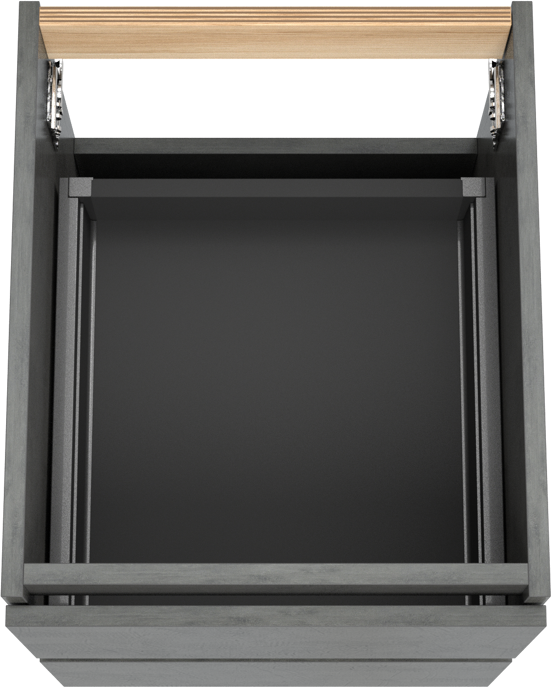 Balmani Lucida meuble sous-lavabo suspendu 45 x 55 cm béton gris foncé 2 tiroirs