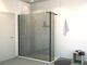 Balmani Modular Walk-In-Dusche mit fester Seitenwand 180 x 200 cm, Leinen schwarz Glas , Profil schwarz matt