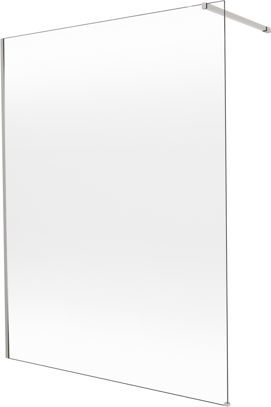 Balmani Modular douche à l'italienne: 160 x 200 cm, Permafrost, avec coating, Profil Brushed Inox