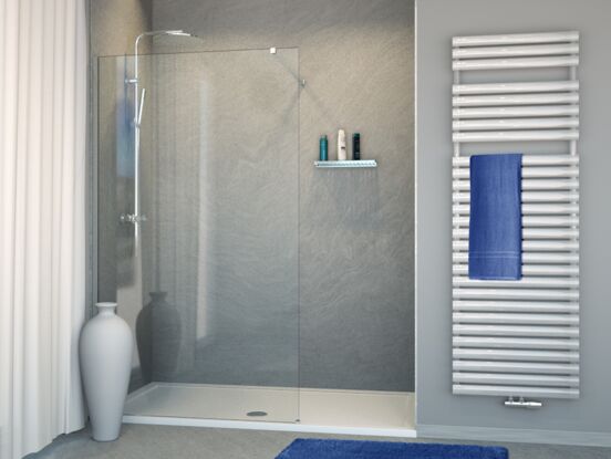 Balmani Modular nisdouche 110 x 200 cm helder glas glanzend chroom profiel