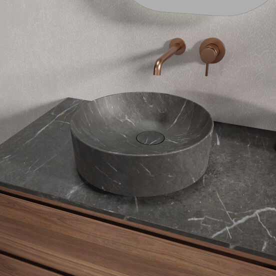 Balmani Fato waskom Pietra Grey marmer rond Ø 37,5 cm