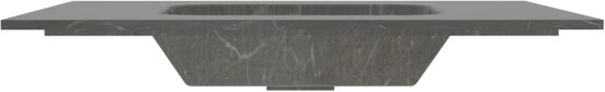Balmani Tablo Arcato Einzelwaschtisch, Pietra grau Mamor, 90 x 55 cm