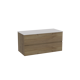 Storke Edge badkamermeubel met Tavola wastafelblad voor waskom(men)