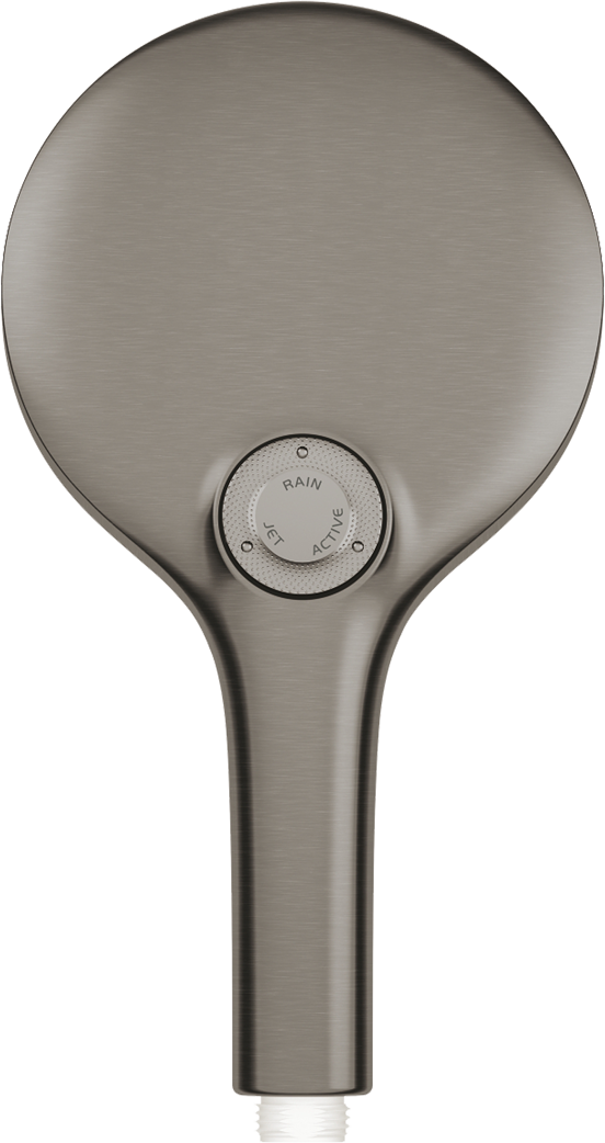 Grohe Rainshower Smartactive 130 Handbrause: 3jet, Brushed Hard Graphite
