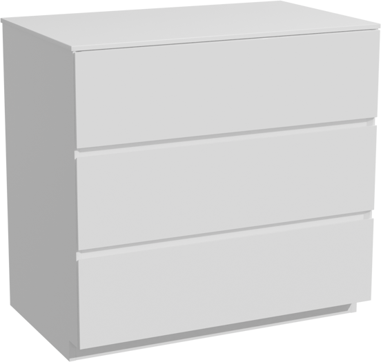 Storke Edge staand badkamermeubel 85 x 52 cm glanzend wit met Tavola enkel tablet in solid surface mat wit