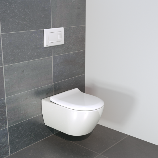 Villeroy & Boch Subway 2.0 wc suspendu blanc brillant bride de rinçage fine avec abattant fin