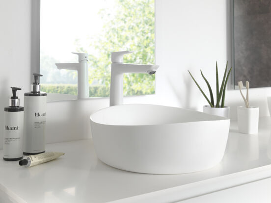 Balmani Jezi waskom matte Solid Surface rond Ø 37,5 cm