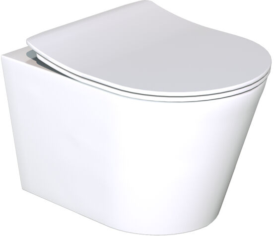 Luca Varess Spirello hangend toilet mat wit randloos