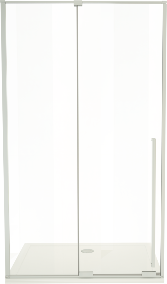 Luca Varess Stilus douche schuifdeur 120 x 200 cm helder glas glanzend chroom profiel